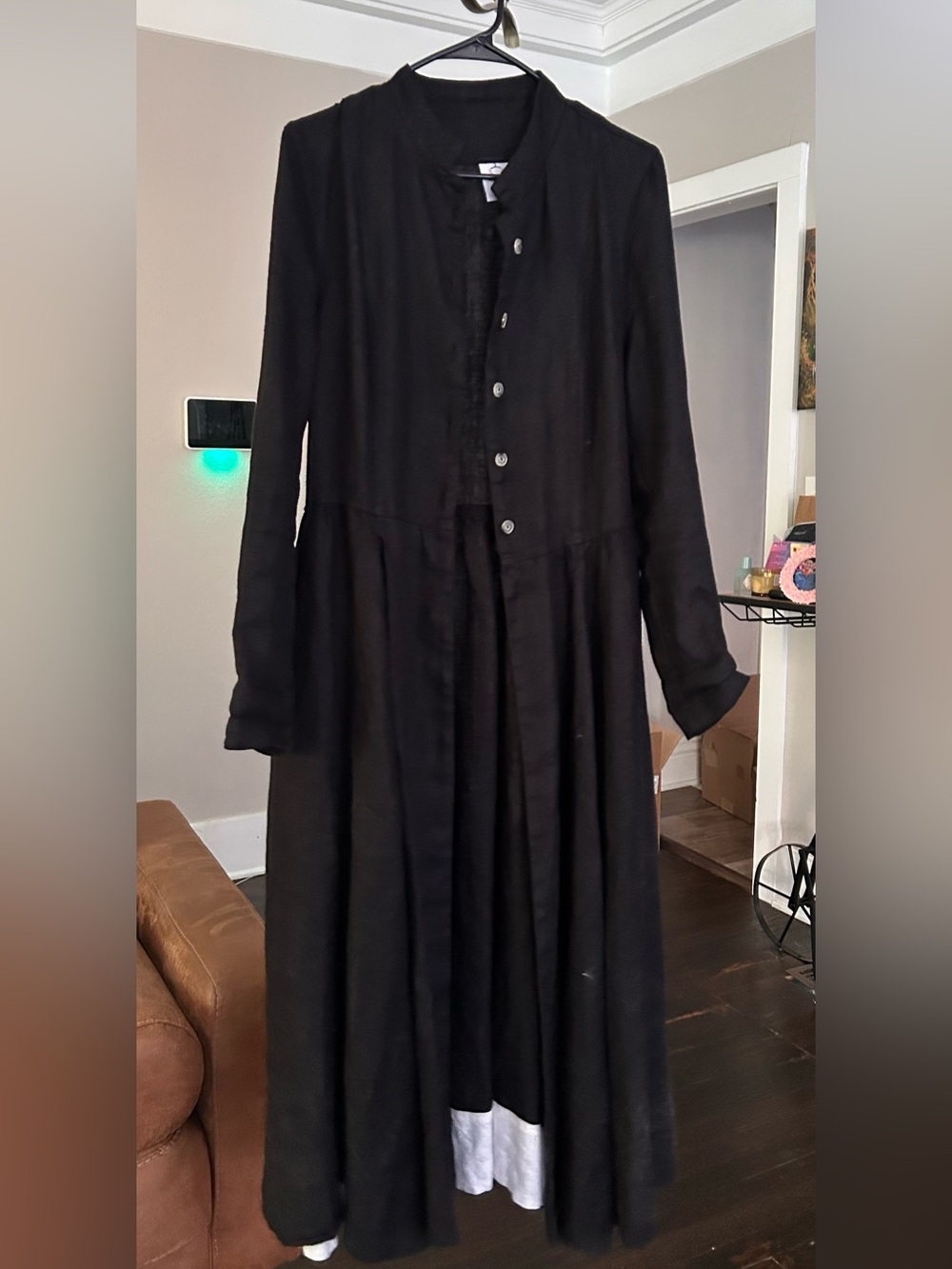 Son de Flor Black Victorian Style Coat